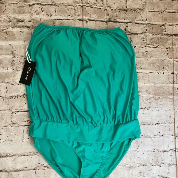 NWT Chartou collection, light green, one piece swimsuit. Size XL. - Picture 8 of 8